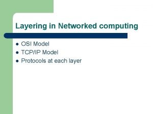 End connections End connections