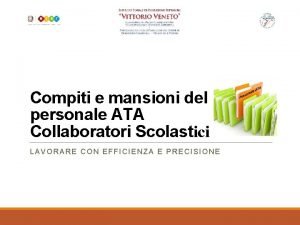 Collaboratore scolastico mansioni