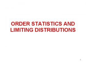 Order statistics definition