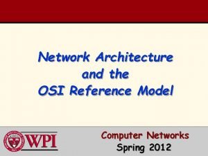Network architecture osi model