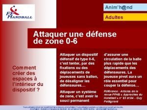 Animhnd Adultes Attaquer une dfense de zone 0