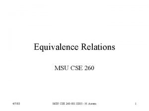 Equivalence relation