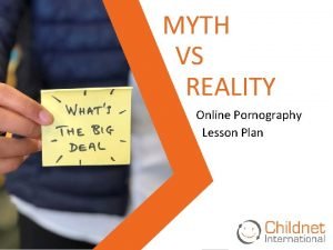 Pornography vs reality