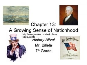 Chapter 13 a growing sense of nationhood
