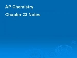 AP Chemistry Chapter 23 Notes Henri Becquerel ruined