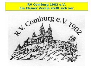 RV Comburg 1902 e V Ein kleiner Verein