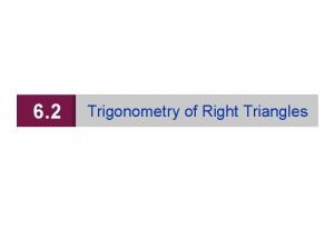 Magic triangle trigonometry