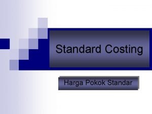 Standar costing