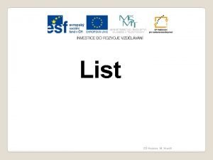 List Z Hejnice M Hradil List fylom Obr