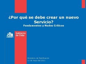 Por qu se debe crear un nuevo Servicio