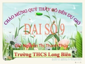 GV Nguyn Th Thanh Thy Trng THCS Long