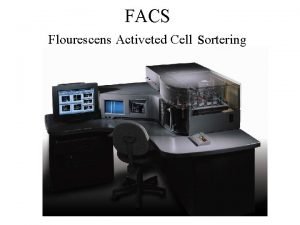 FACS Flourescens Activeted Cell sortering anvndningsomrden Measurable parameters