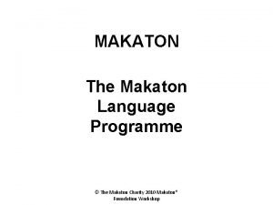 Makaton language programme