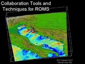 Collaboration Tools and Techniques for ROMS Rich Signell