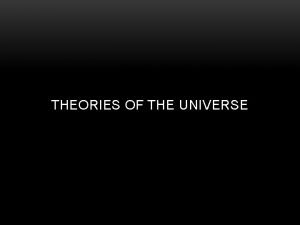 Oscillating universe theory
