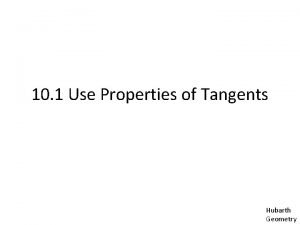 Common tangents
