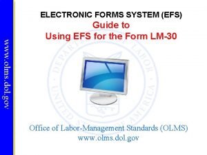 Electronic forms system