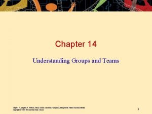 Understanding groups and teams