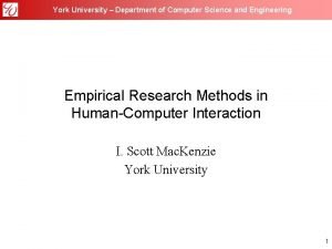 York university computer science