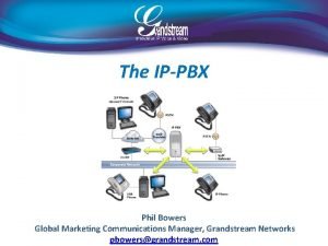 The IPPBX Phil Bowers Global Marketing Communications Manager