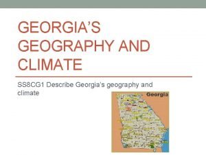 Georgias geography