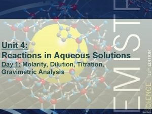 Chemquest 53 molarity