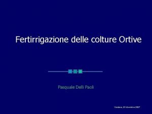 Calcolo fertirrigazione