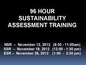 96 hour sustainability tool 96 hour sustainability tool