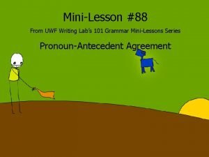 MiniLesson 88 From UWF Writing Labs 101 Grammar