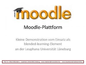 Moodle leuphana