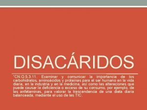 Disacridos