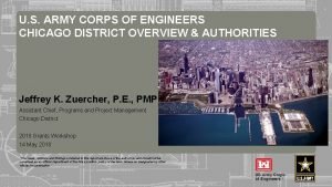 1 U S ARMY CORPS OF ENGINEERS CHICAGO