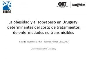 La obesidad y el sobrepeso en Uruguay determinantes