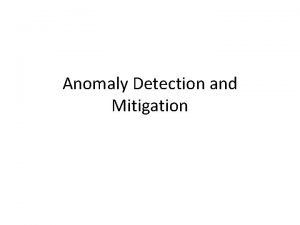 Cisco anomaly detector
