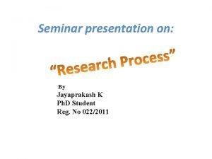 Seminar presentation on z By Jayaprakash K Ph