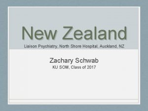 New Zealand Liaison Psychiatry North Shore Hospital Auckland