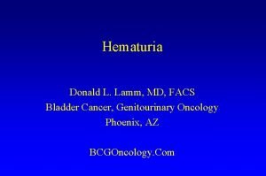 Hematuria