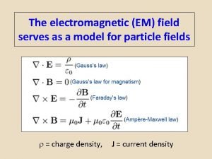 The electromagnetic EM field serves as a model