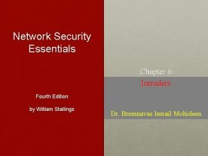 Intruders in network security