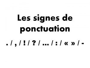 Point final signe