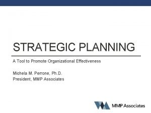 Strategic implementation plan