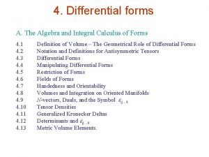 1-form differential geometry