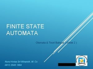 Contoh kasus finite state automata