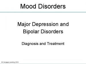 Mood disorders dsm 5