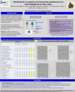 Efectividad de un programa de intervencin postdivorcio en