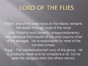 Lord of the flies ralph