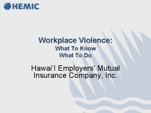 Indicators of potential workplace violence