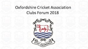 Oxfordshire cricket association