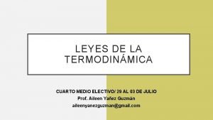 LEYES DE LA TERMODINMICA CUARTO MEDIO ELECTIVO 29