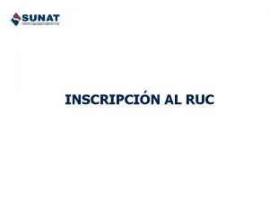 Registro único de contribuyentes